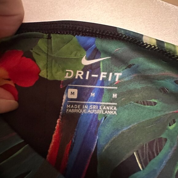 Nike Tropical Print Mesh High Rise Dri Fit Legging sz Medium - Picture 2 of 8